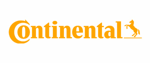 Logo Continental orange avec cheval cabré chez Bicicleta-Maurandy à lacaune-alban-brassac-81230,